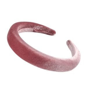 serre tete rose velours