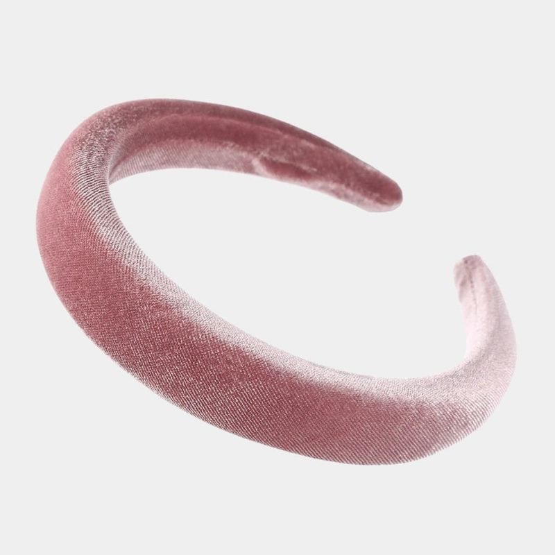 serre tete rose velours meolina