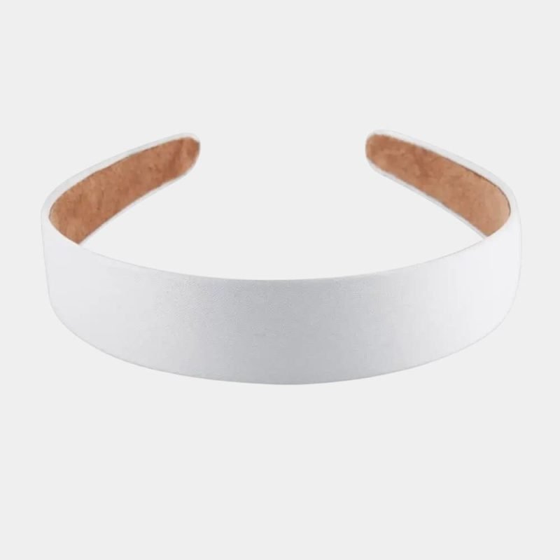 serre tete satin blanc meolina