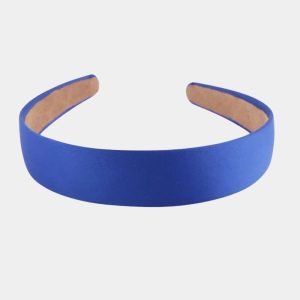 serre tete satin bleu meolina