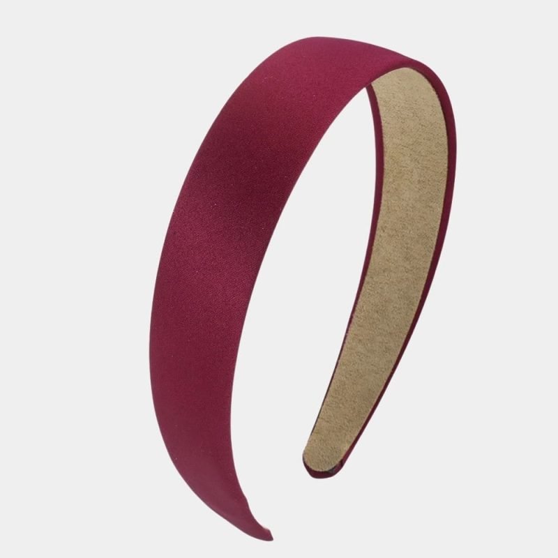 serre tete satin rouge meolina