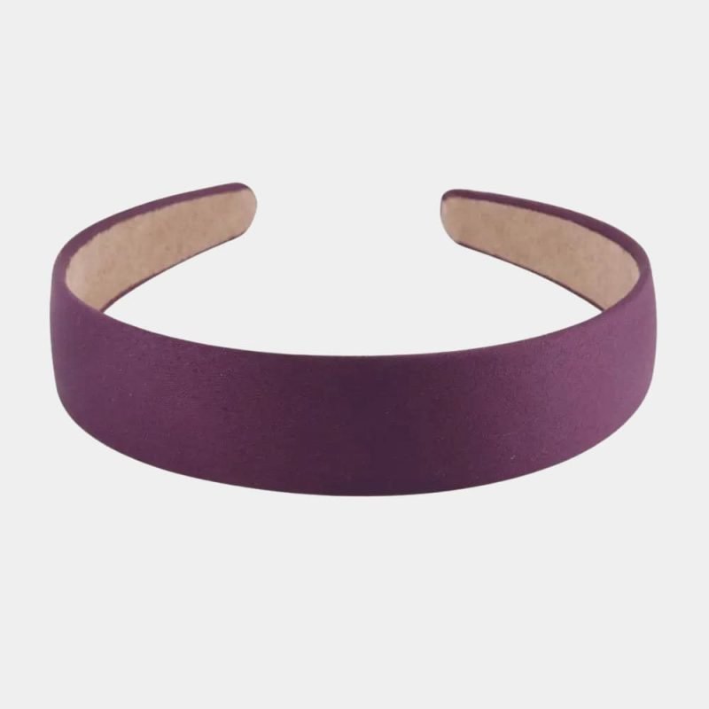 serre tete satin violet meolina