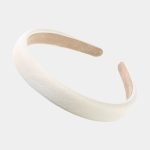 serre tete simili cuir blanc meolina