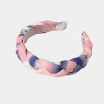 serre tete tresse rose bleu meolina