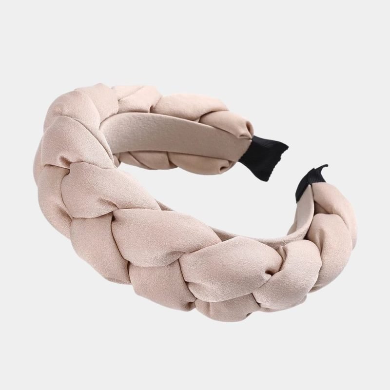 serre tete tresse rose clair large meolina