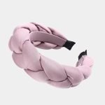 serre tete tresse rose large meolina