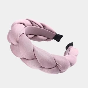 serre tete tresse rose large meolina