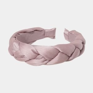 serre tete tresse rose pale meolina