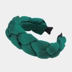 serre tete tresse vert large meolina