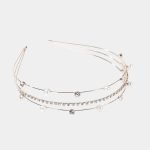 serre tete triple dore strass perles meolina