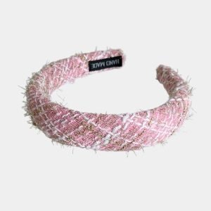 serre tete tweed rose meolina