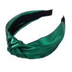 serre tete vert en cuir vinyl