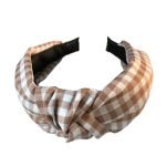 Serre tête Vichy marron