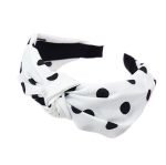 serre tete vintage pois noir et balnc