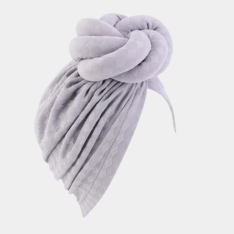 turban africain gris gros noeud meolina
