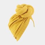 turban africain jaune gros noeud meolina
