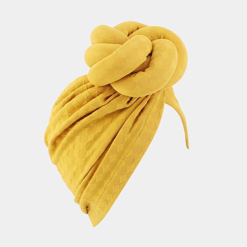turban africain jaune gros noeud meolina