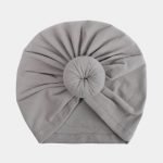 turban bebe gris noeud meolina