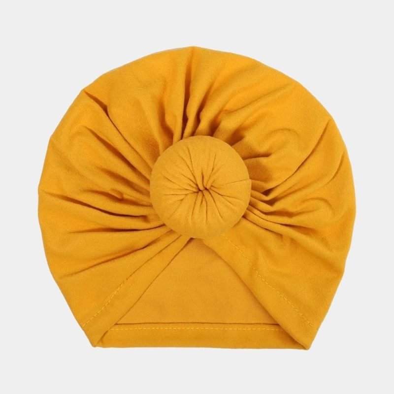 turban bebe jaune noeud meolina