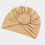 turban beige desert gros noeud meolina