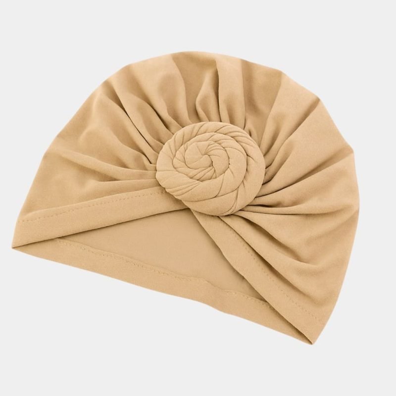 turban beige desert gros noeud meolina