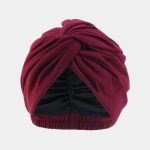 turban bordeaux double satin meolina