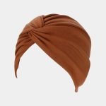 turban croise marron meolina