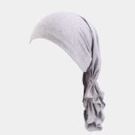 turban foulard gris meolina