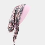 turban foulard rose motif paisley meolina