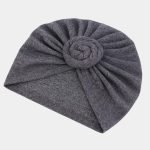 turban gris chine gros noeud meolina