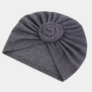 turban gris chine gros noeud meolina