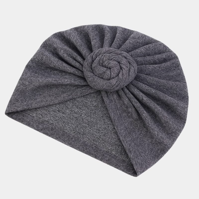 turban gris chine gros noeud meolina