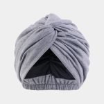turban gris double satin meolina