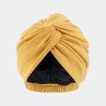 turban jaune double satin meolina