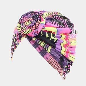 turban motif africain rose noeud meolina