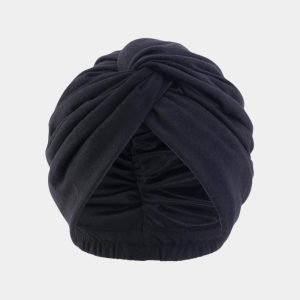 turban noir double satin meolina