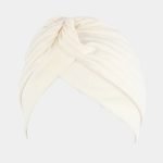 turban plisse beige meolina