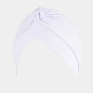 turban plisse blanc meolina