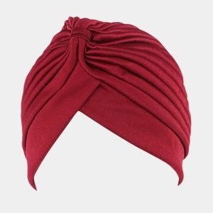 turban plisse bordeaux meolina