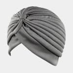 turban plisse gris meolina