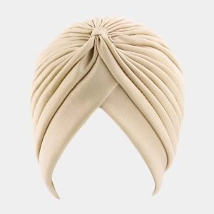 turban plisse kaki meolina
