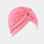 turban plisse rose fonce meolina