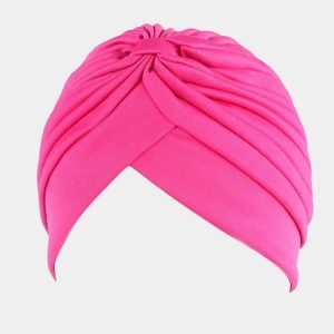 turban plisse rose fuchsia meolina