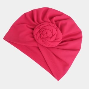 turban rose bonbon gros noeud meolina