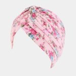 turban rose fleurs meolina