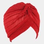 turban rouge paillettes meolina
