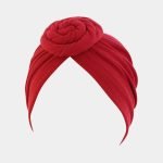 turban rouge vin gros noeud meolina 2