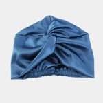 turban satin bleu acier meolina 2