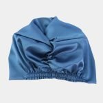 turban satin bleu acier meolina 3