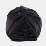 turban satin noir meolina